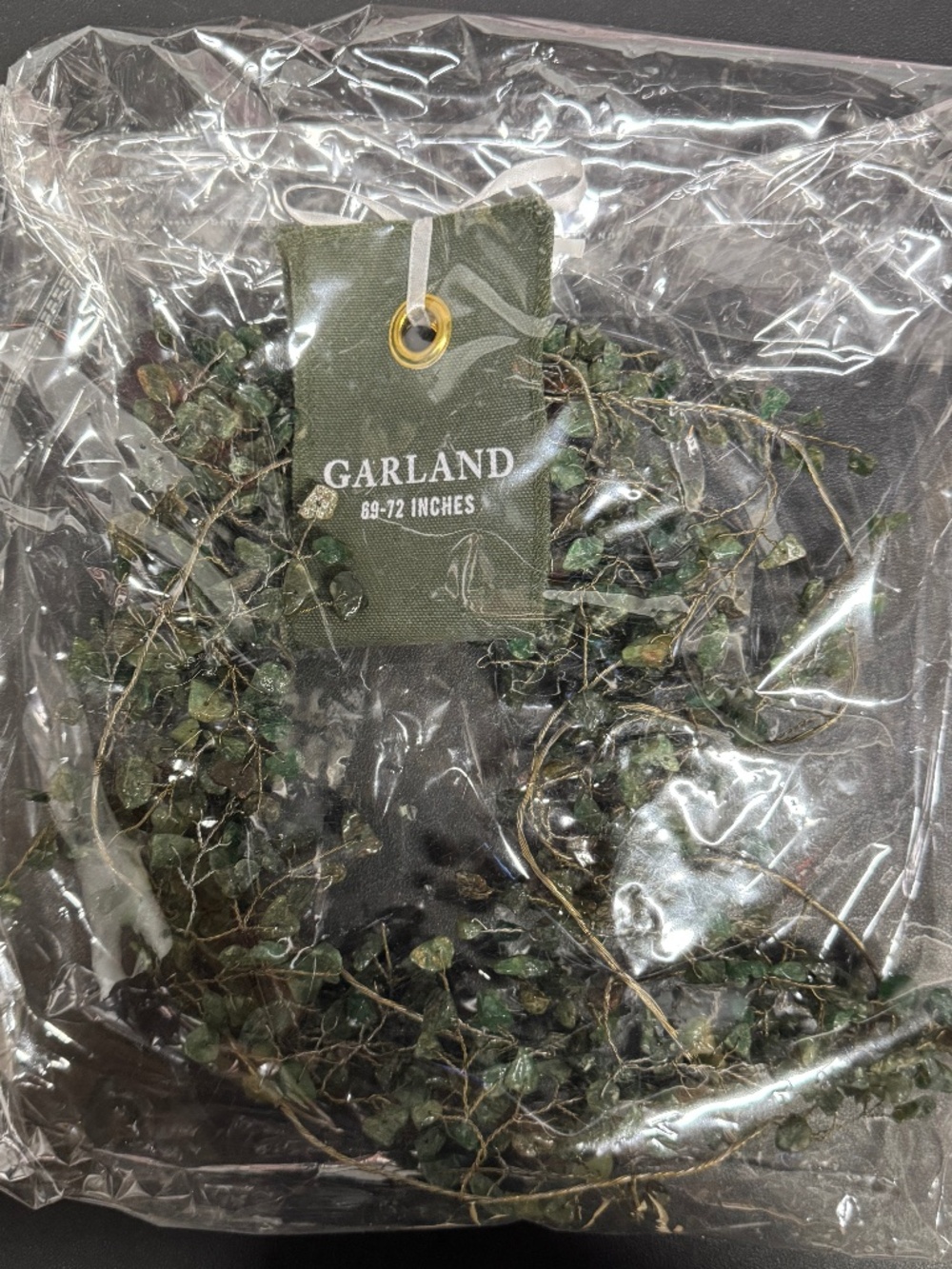 Anthropologie Terrain Stone Jade Garland 69 to 72 Inches (Z26e)